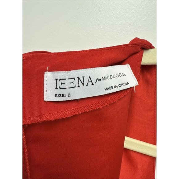 Mac Duggal Size 2 Red 2630 V-Neck Embellished Cut Out Gown Dress Prom Cocktail - Picture 9 of 10